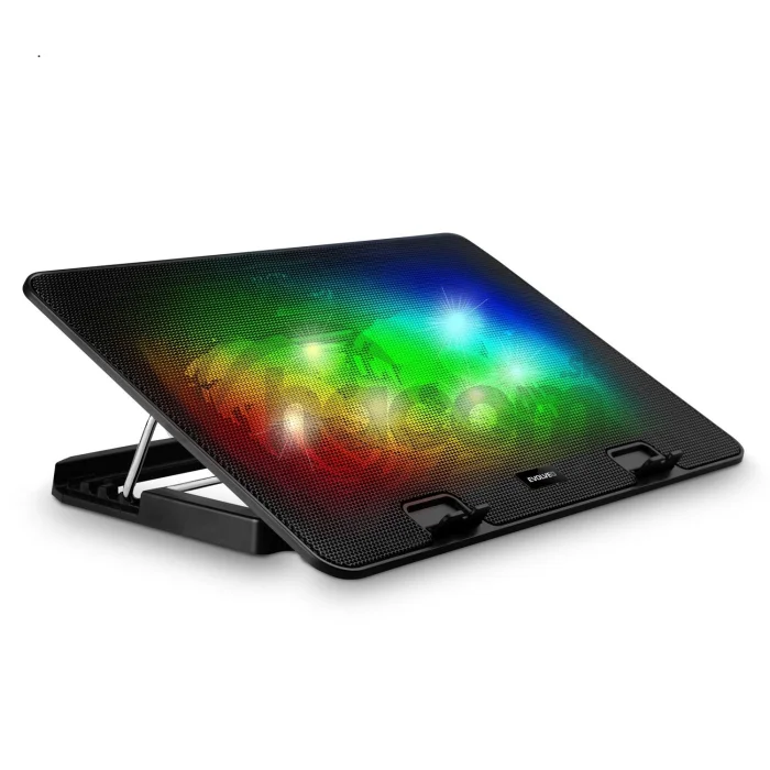 EVOLVEO A101RGB, chladiaca podložka pre notebook, 2x ventilátor, RGB podsvietenie