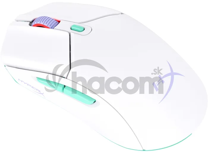 HyperX Pulsefire Haste 2 Core/Herná/Optická/12 000 DPI/USB+BT/Biela