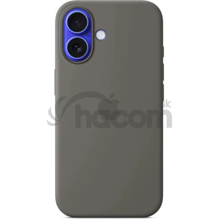iPhone 16 Plus Silicone Case with MS - S.Gray / SK