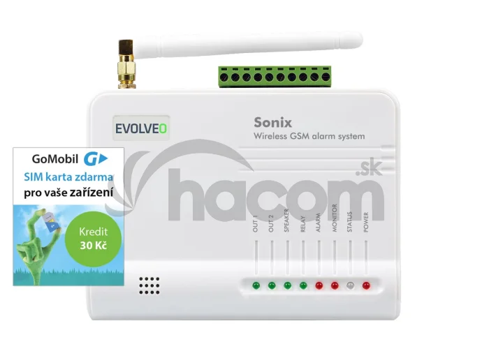 EVOLVEO Sonix, bezdrôtový GSM alarm