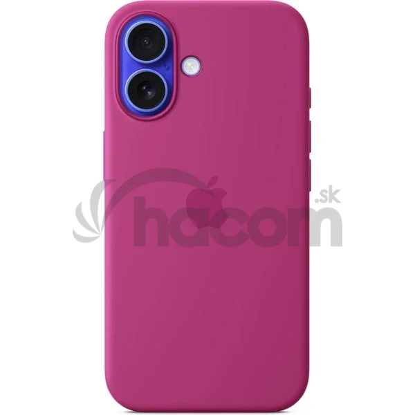 iPhone 16 Plus Silicone Case with MS-Fuchsia / SK