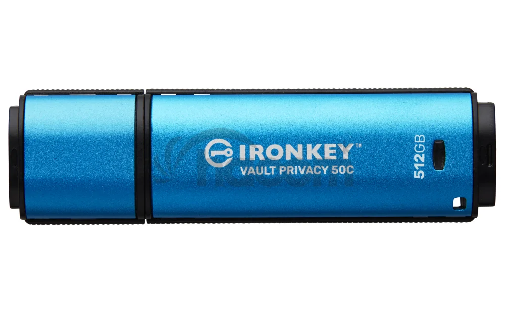 Kingston Ironkey Vault Privacy 50C/512GB/USB 3.2/USB-C/Modrá