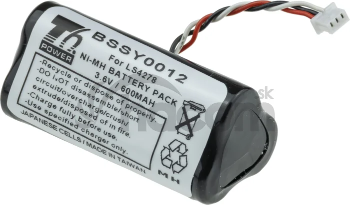 Batéria T6 Power pre Symbol Motorola Zebra LI4278, LS4278, DS6878, 600mAh, 2,16Wh, Ni-Mh