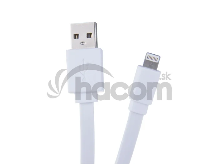 Kábel AVACOM LIG-120W USB - Lightning, 120cm, biela