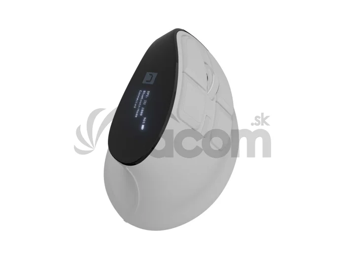Vertikálna bezdrôtová myš Natec EUPHONIE PRO/Vertikálna/Blue Sense/Pre pravákov/2 400 DPI/USB+BT/Biela