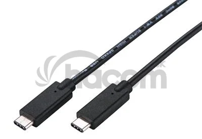 Kábel C-TECH USB 3.2, Type-C (CM/CM), PD 100W, 20Gbps, 2m, čierny