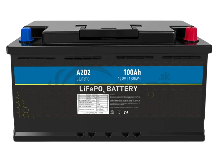 A2D2 batéria LiFePO4 12,8V 100Ah F15 Car Battery Case (Gotion cells)