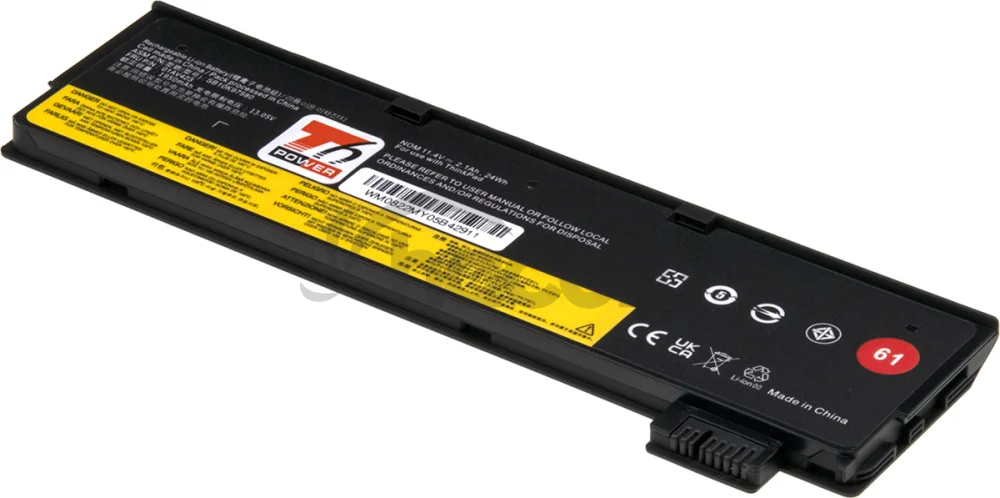 Batéria T6 Power Lenovo ThinkPad T470, T480, T570, T580, 2100mAh, 24Wh, 3cell