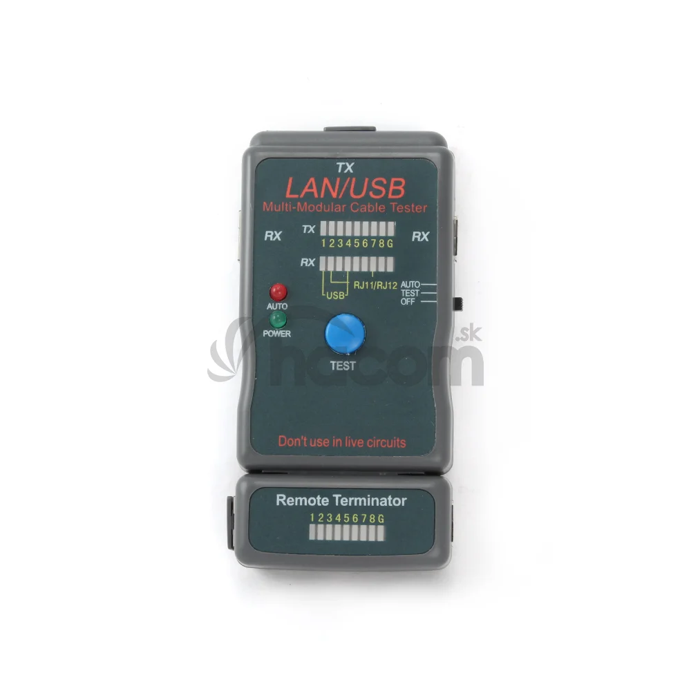GEMBIRD Eth kábel tester NCT-2 - RJ11-12,USB