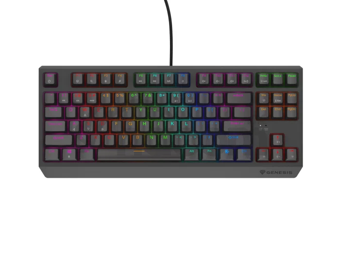 Genesis herná bezdrôtová klávesnica THOR 230 Lite/Drôtová USB/US layout/Čierna