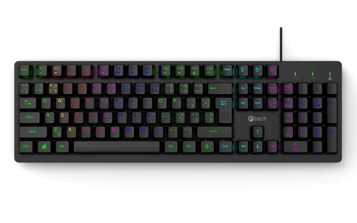 Herná klávesnica C-TECH Riven (GKB-16), RGB, USB