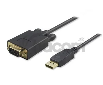PremiumCord DisplayPort na VGA kábel 2m M/M