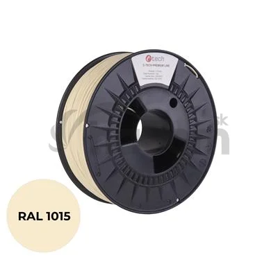Tlačová struna (filament) C-TECH PREMIUM LINE, PETG, slonová kosť svetlá, RAL1015, 1,75mm, 1kg