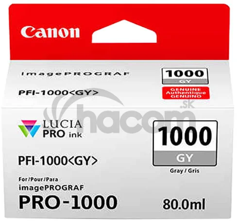 Canon PFI-1000 GY, sivý