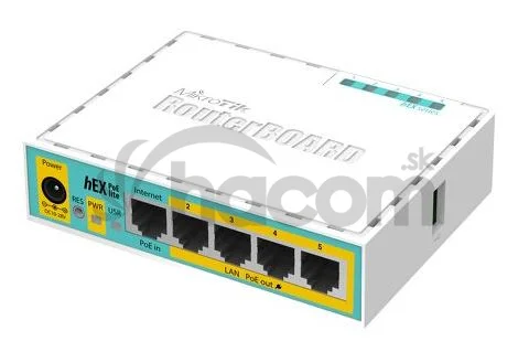 Mikrotik RB750UPr2 650MHz, 64MBRAM, 5x LAN, hEX