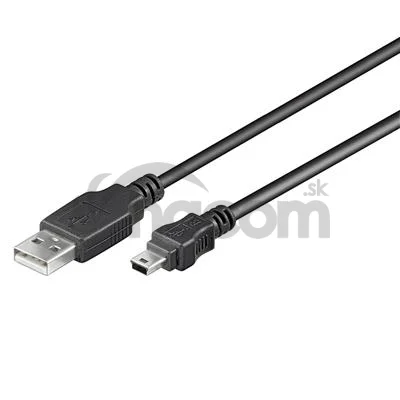 PremiumCord Kábel USB 2.0, A-B mini, 5pinov, 2m