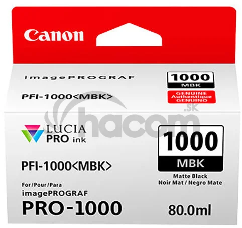 Canon PFI-1000 MBK, matný čierny