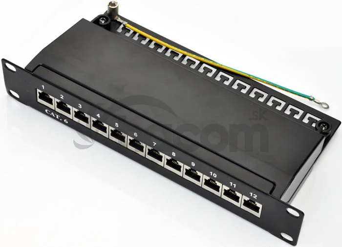 Patch panel 10" STP cat.6 12portov
