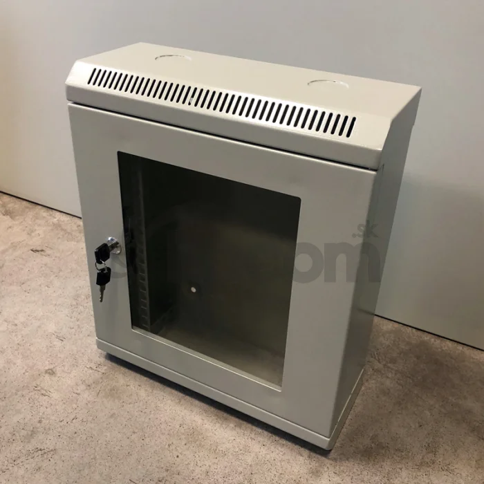 10" rack jednodielny 9U/140 DATACOM Šedý Skl. dv.