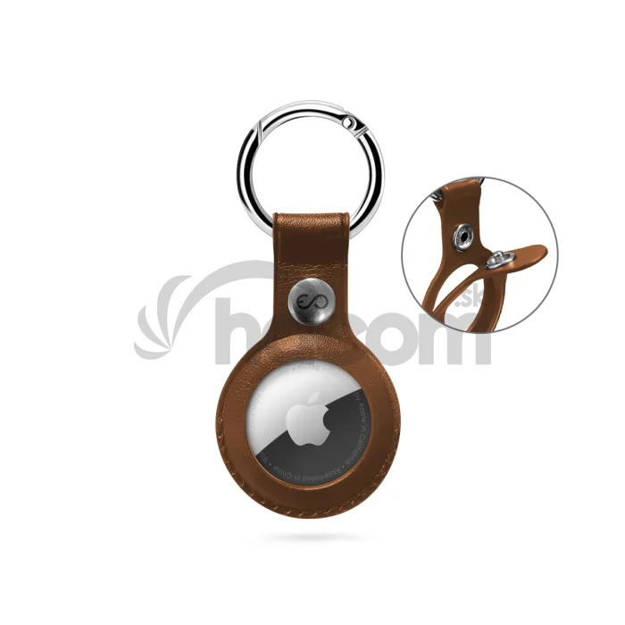 Epico TechGrain Case for AirTag - hnedá