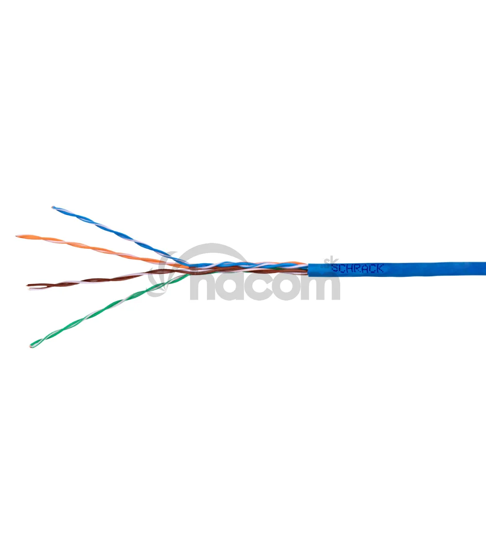 Kábel U/UTP Cat5e AWG24 PVC Eca modrý 305m