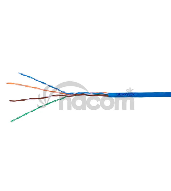 Kábel U/UTP Cat5e AWG24 PVC Eca modrý 305m