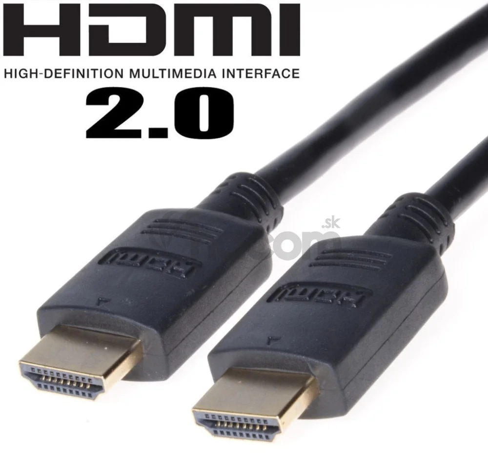 PremiumCord HDMI 2.0 High Speed+Ethernet, pozlátené konektory, 5m