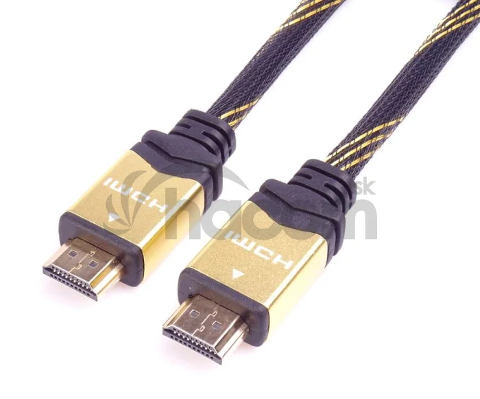 PremiumCord dizajnový HDMI 2.0 kábel, pozlátené konektory, 5m