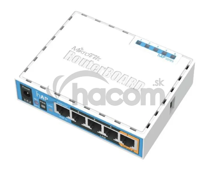 Mikrotik RB951Ui-2nD, 650MHz, hAP, 5xLAN, 2,4 GHZ