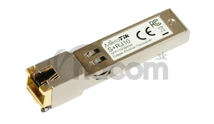 MikroTik S+RJ10 - RJ45 SFP+ metalický modul 10/100/1000M/2.5G/5G/10G
