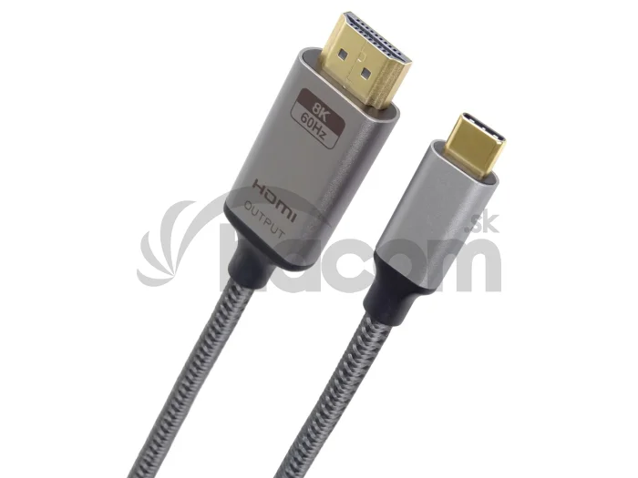 PremiumCord USB-C na HDMI, 2m, 8K @ 60Hz, 4K @ 144Hz