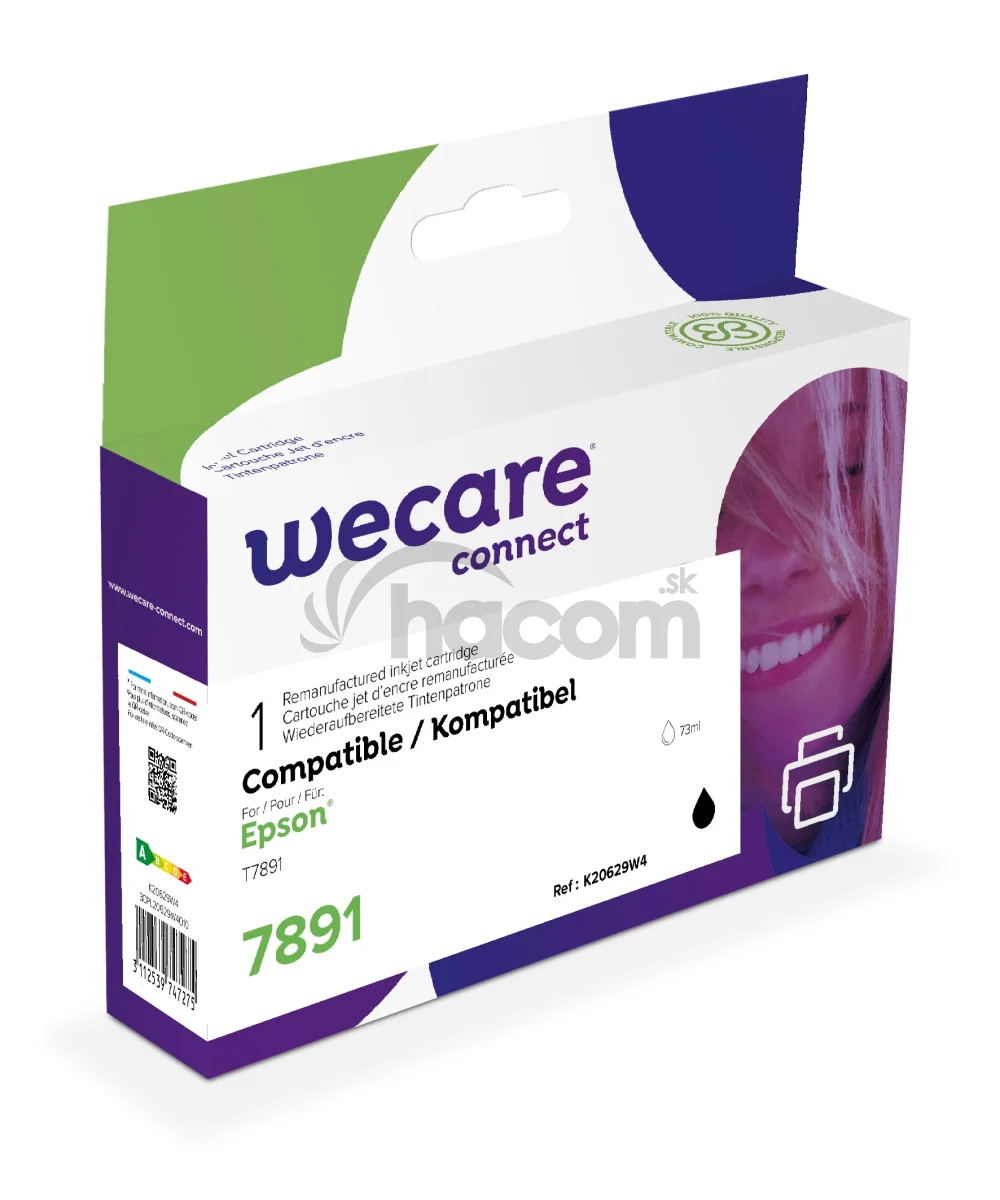 WECARE ARMOR ink kompatibilný s EPSON C13T78914010, čierna/black
