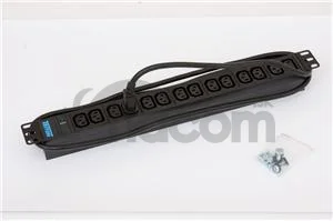 19" 14xIEC C13,kontrol.,3x1.5mm 2m kab.IEC320 C14