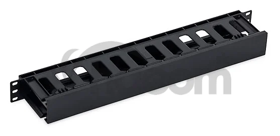 19' vyväzovací panel 1U plastový RAL9005
