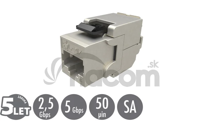 Samorezný keystone Solarix CAT6 STP SXKJ-6-STP-BK-SA