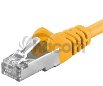 Premiumcord Patch kábel CAT6a S-FTP, RJ45-RJ45, AWG 26/7 0,5 m, žltá