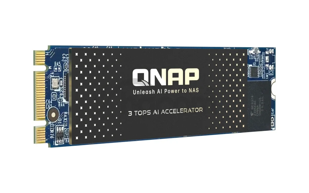 QNAP QAI-M100 - Rockchip RK1808 Cortex-A35 1.6GHz, 3 Top NPU, M.2 2280 PCIe Gen2 x1 AI accelerator