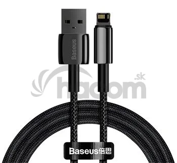Baseus CALWJ-01 Tungsten Gold Kábel Lightning 2.4A 1m Black