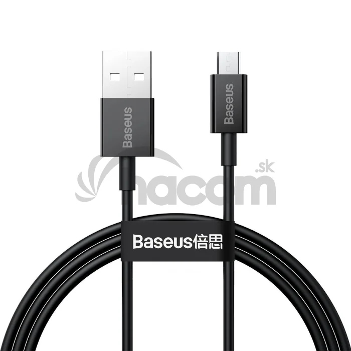 Baseus CAMYS-01 Superior Fast Charging Dátový Kábel MicroUSB 2A 1m Black