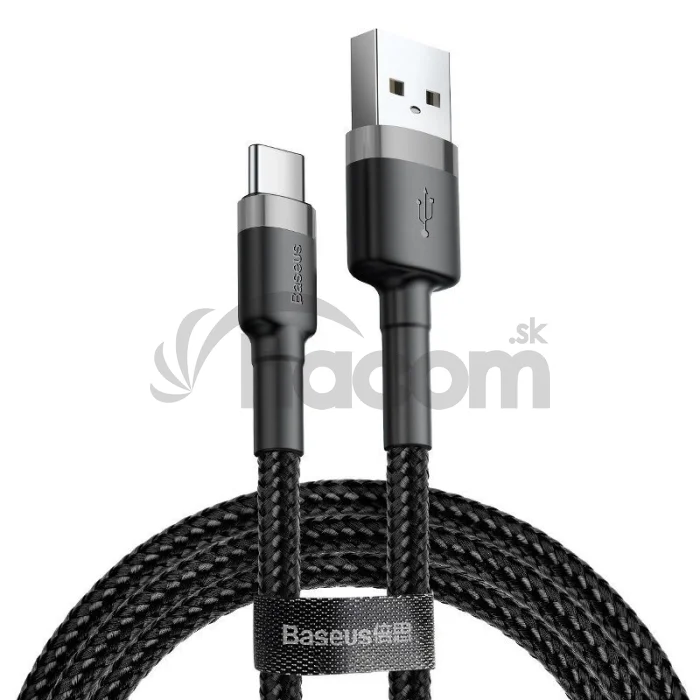 Baseus CATKLF-BG1 Cafule Kábel USB-C 3A 1m Grey/Black