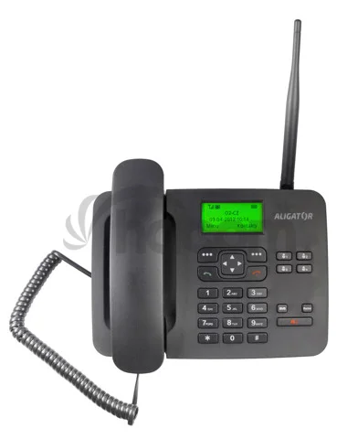 ALIGATOR T100 Stolný telefón na simkartu Black