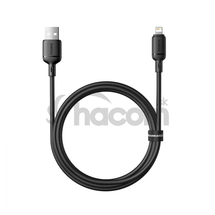 Baseus Rýchlonabíjací kábel Silky USB/Lightning 1m 2.4A čierny