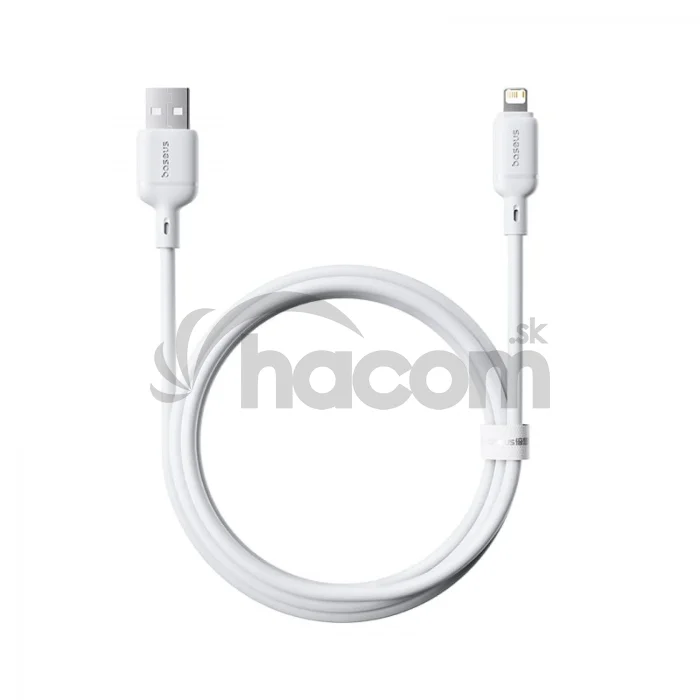 Baseus Rýchlonabíjací kábel Silky USB/Lightning 1m 2.4A biely
