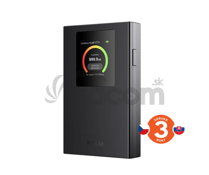 Tenda MF6 - 4G LTE Mobile AX300 Wi-Fi 6 batérie modem router, LCD, WPA3, USB-C