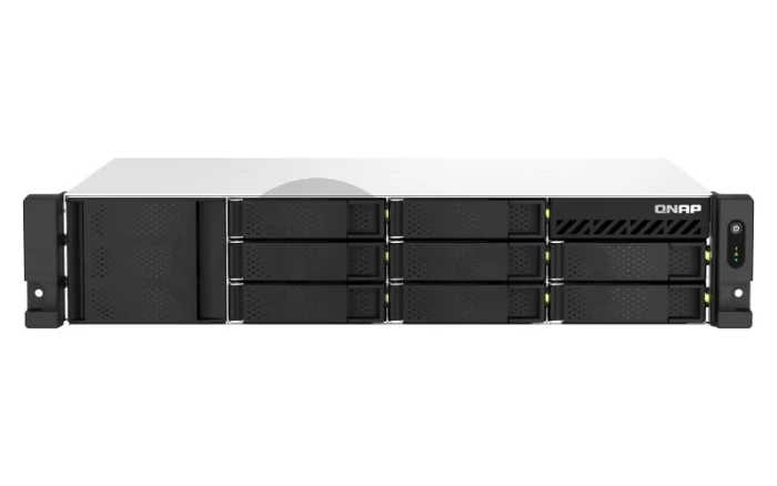 QNAP TS-873AeU-RP-4G (Ryzen 2,2GHz, 4GB RAM, 8xSATA, 2x2,5GbE, 1xPCIe, 2xM.2, 2xzdroj, malá hĺbka)