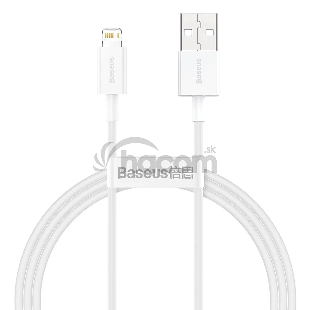 Baseus Dátový kábel Superior Series USB/Lightning 1m (2.4 A) biela