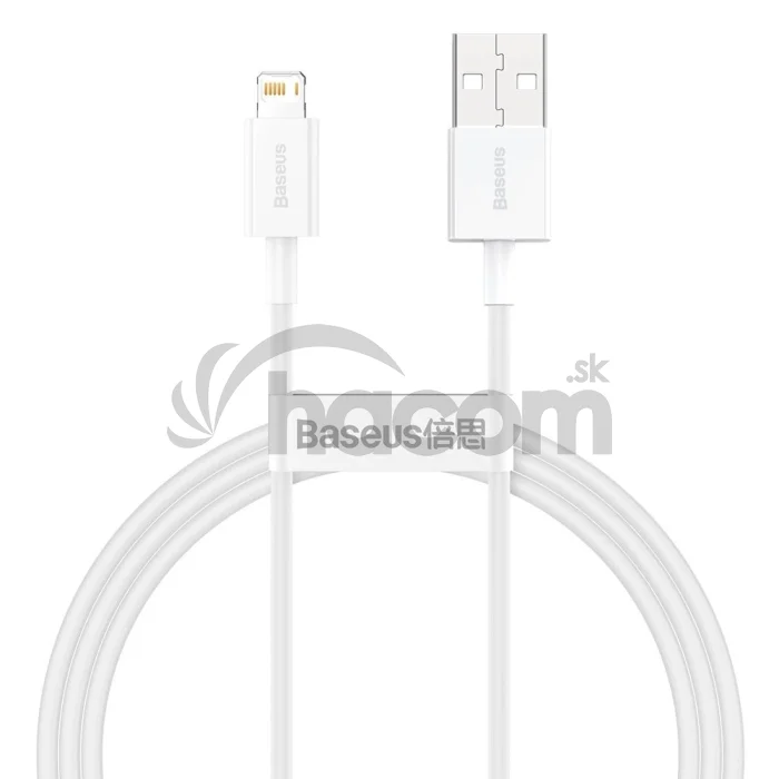 Baseus Dátový kábel Superior Series USB/Lightning 1m (2.4 A) biela