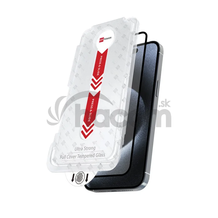 ER Ochranné sklo fullcover iPhone 16e easy install