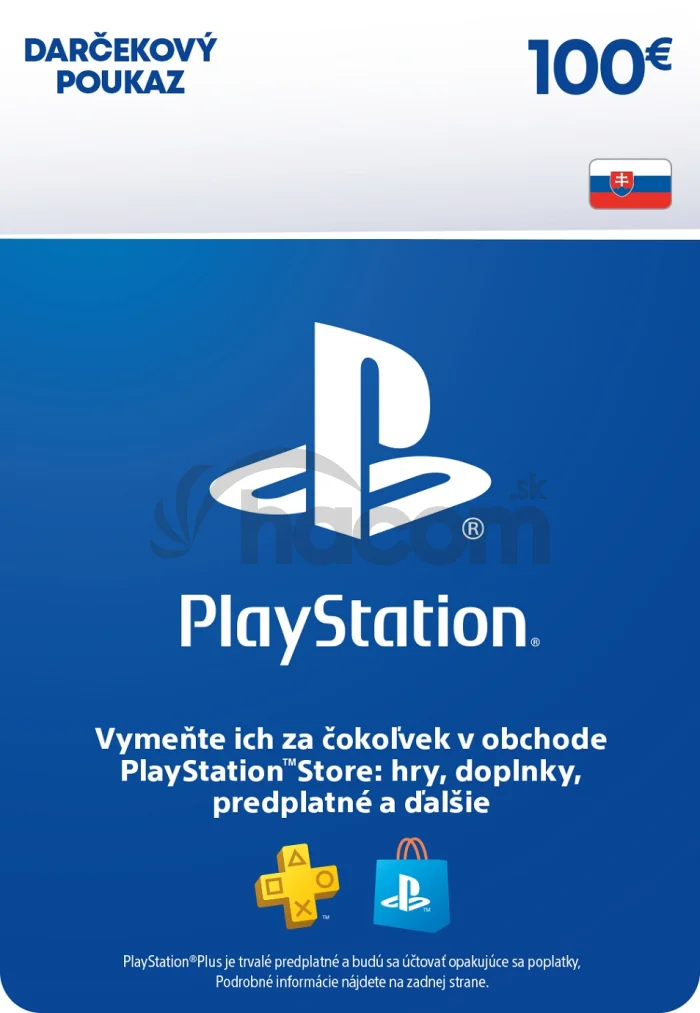 ESD SK - PS Store el. peňaženka - 100 EUR
