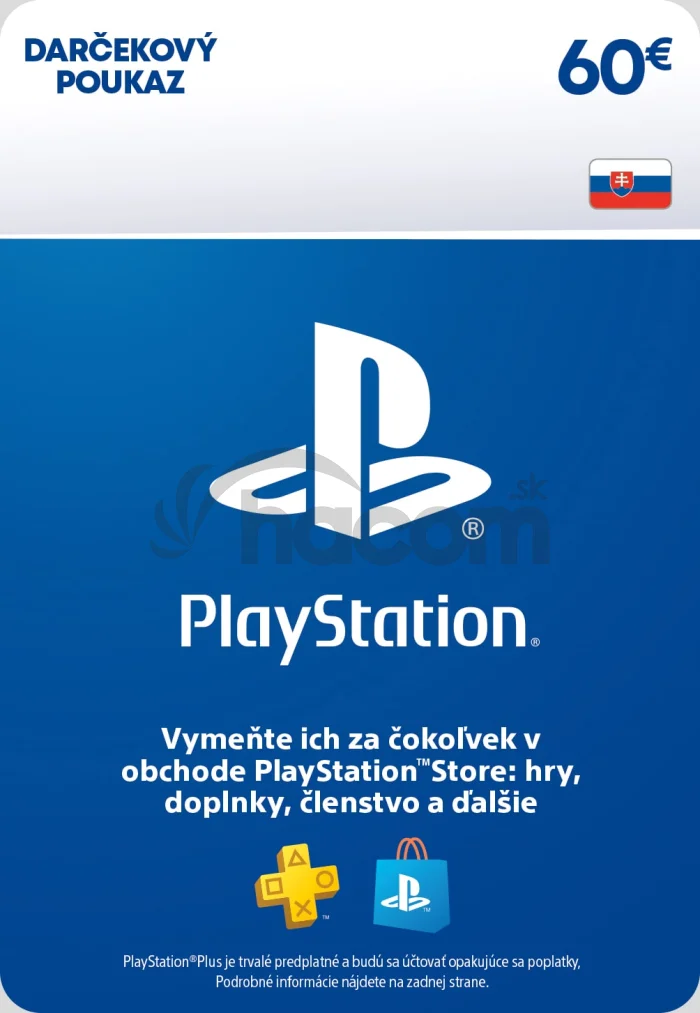 ESD SK - PS Store el. peňaženka - 60 EUR